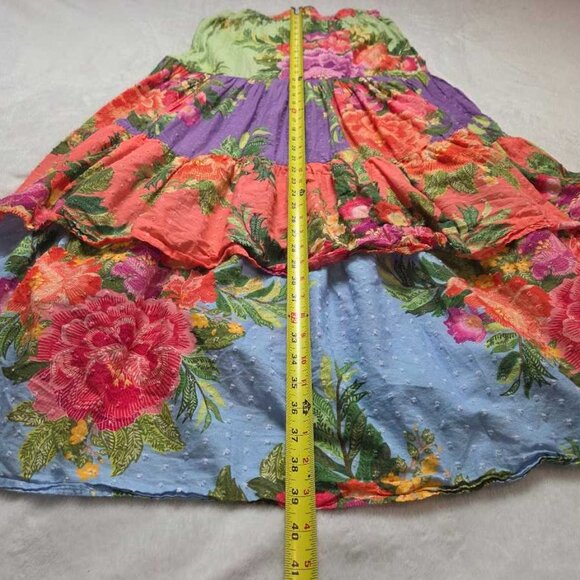 S Farm Rio x Anthropologie tiered floral maxi skirt - Picture 10 of 11